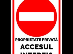 indicator pentru proprietate privata acces interzis